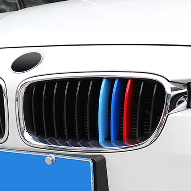 For BMW X1 X2 X3 X4 X5 X6 X7 E84 F48 F49 F39 E83 F25 G01 F26 G02 E70 F15 E53 G05 E71 E72 F16 G06 G07 3Pcs Car Grille Trim Strip