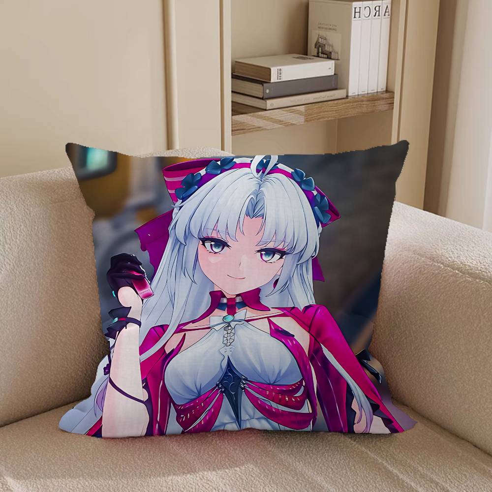 

W-Wuthering Waves New GameS Personalized Picture Text Home Decorative Pillows Household Gifts 45x45cm 16x16Inch