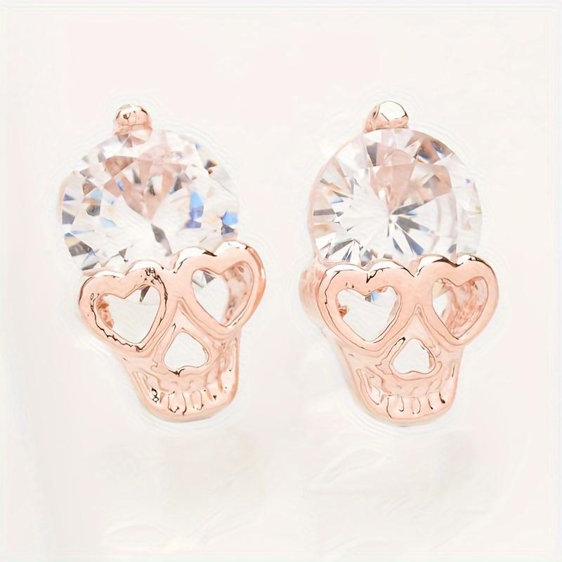 Halloween Skull Head Stud Earrings