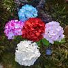 Weather-Resistant Outdoor Lights Fairy Hydrangea Light LED Solar Powered Garden Stake Lights