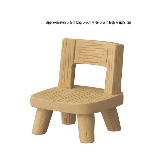 Trendy Resin Miniature Table & Chair Ornaments for DIY Decor