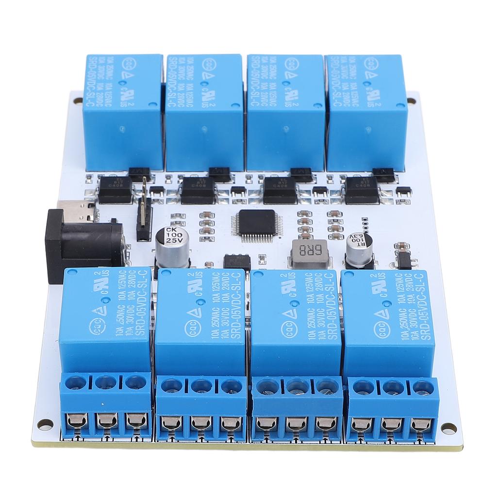 8 Channel 5V USB Relay Module Control Board Type C Interface Optocoupler Protective Chip USB Smart