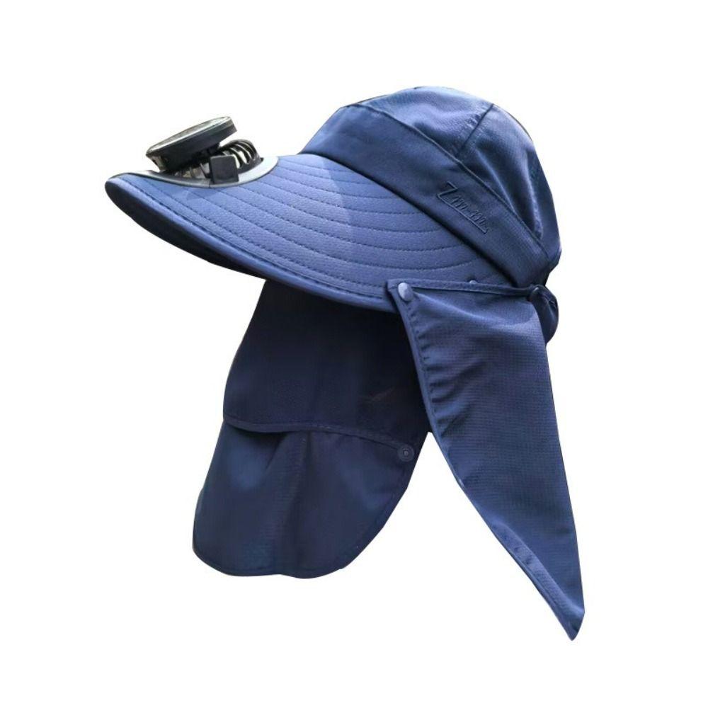 Rechargeable Fan Sun Hat Cotton Polyester Sunshade Hat New Visor Hat  Summer