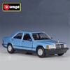 Bburago 1:24 Mercedes-Benz 190 E 2.6 Alloy Classic Car Model Diecast Metal Retro Old Car Vehicles Model Simulation Kids Toy Gift