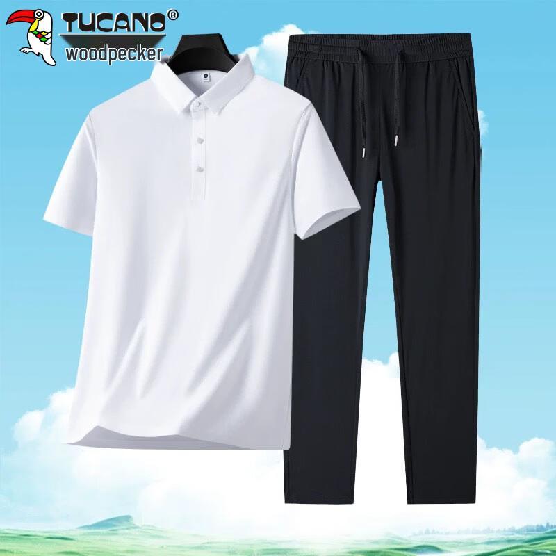 Tucano Men's Ice Silk Polo T-Shirt & Pants Set