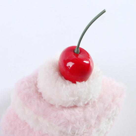 Plush Food Cat Toy Stuffed Dessert Shaped Kitten Toy Realistic Burger Hotdog Sandwich Cake Pet Chew Toy for Indoor Cats