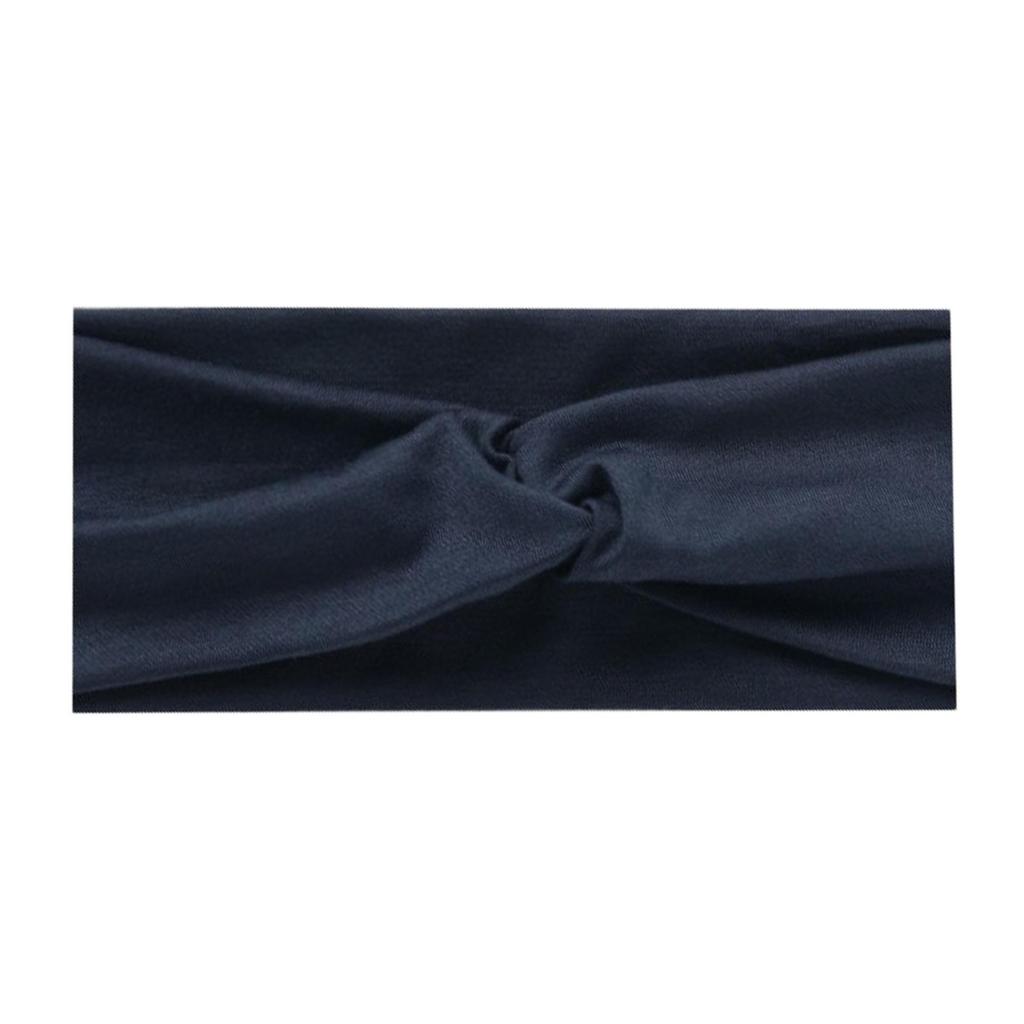 Faixa de Cabeça Larga Antiderrapante de Cor Sólida Estilo Boêmio Europeu para Yoga, Exercícios e Corrida Femininos