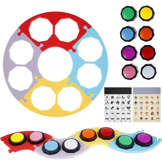 

Кнопки для общения с собаками Кнопка записи голоса Игрушка для обучения домашних животных Звонок для записи разговора Игрушки для домашних животных