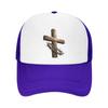 Rustic Faith Cross Thorn Emblem Mesh Baseball Cap Casual Hat Outdoor  For Womens Unisex FeUnisex