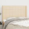 Vidaxl Wingback Headboard, Cream, 147X16X118/128 Cm, Fabric