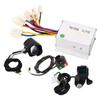 Kit de Conversión para Bicicleta Eléctrica 24V 250W Controlador con Escobillas Acelerador de Pulgar con Llaves de Bloqueo Kit de Faro