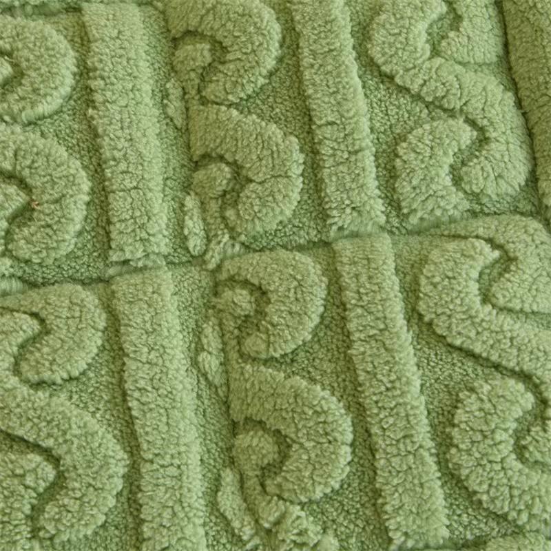 Drap de lit de luxe épais et doux en peluche King/Queen Size, matelassé en velours chaud pour l'hiver, surmatelas antidérapant, sans taie d'oreiller