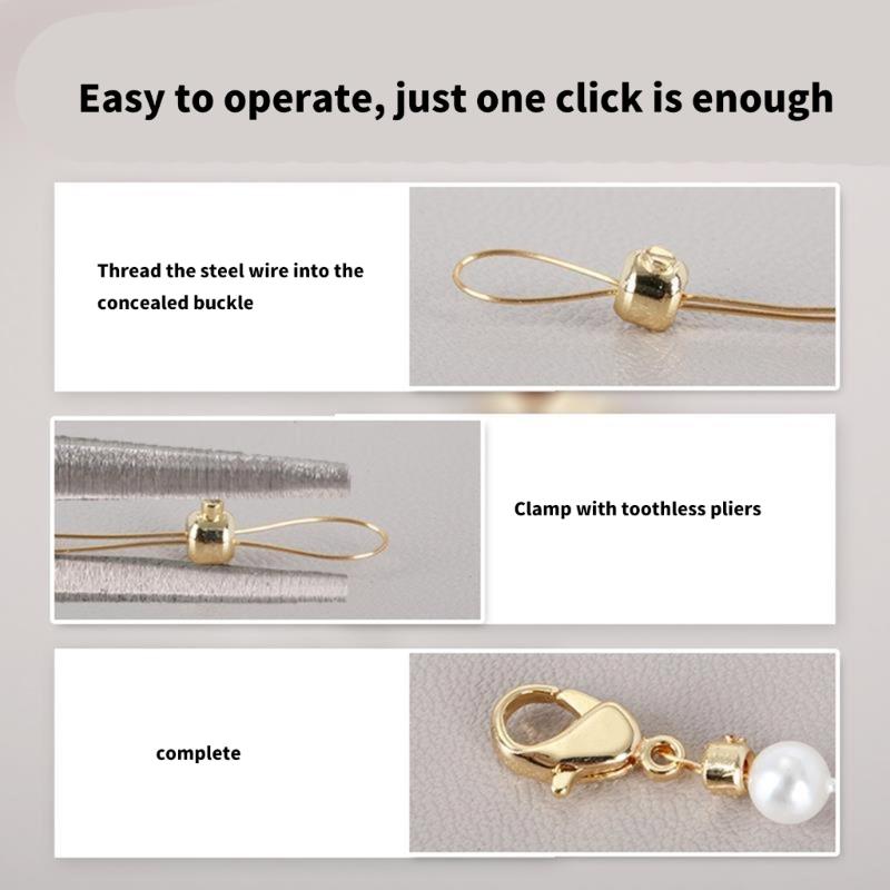 Pack of 10 Stopper Beads Metal Spacer Beads Jewelry Making Accessories Easy Threading Beads Handmade Accessories