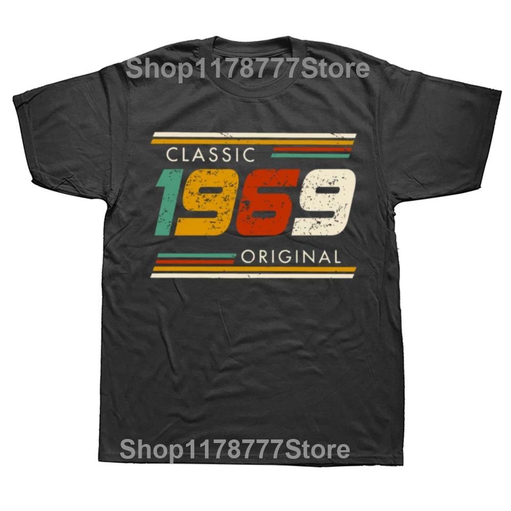 

Classic 1969 Original Vintage 55th Birthday Gifts 55 Year Old T Shirts Summer Christmas Party Cotton Retro Gift Idea Tshirt 4XL