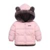 Overbekledning Gutteklær (Størrelser 4 år og oppover) Barn Gutter Vinter Varm Pelskant Hette Polstret Kåpe Jakke Parka Yttertøy 2-5 År