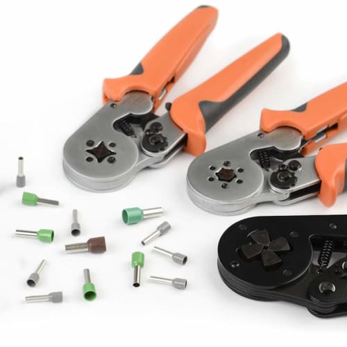 IWISS Ferrule Crimping Pliers for Wire End Sleeves and Ferrule Terminals, Dual-Structure Grip, 5.5-14.0mm?, HSC8 16-4