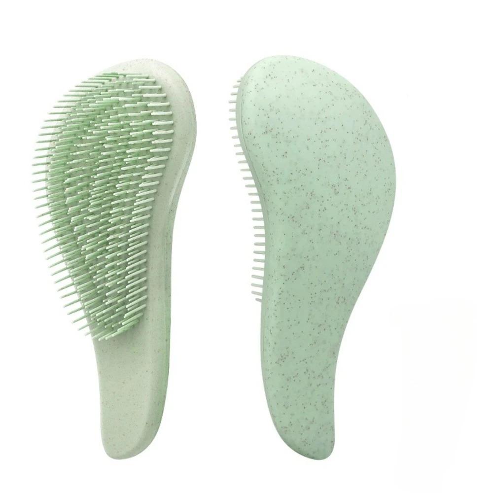 1PC Wheat Straw Scalp Massage Comb Anti-static Magic Detangling Hair Brush Soft Gentle Grooming Brush Salon Hair Styling Tools
