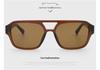 Polarized High-End Double Bridge UV Protection Sunglasses for Men & Women - Face Slimming Style