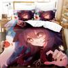 Cartone animato Genshin Impact Gioco Set Biancheria da Letto Stampato Set Letto Con Federa Copripiumino Morbido Dimensioni Queen King Biancheria da Letto Casa