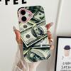 USD Dollar Jelly Double Layer Pink Mobile Phone Case for iPhone 17 16 15 14 13 12 11 Air Pro Max Plus Protective