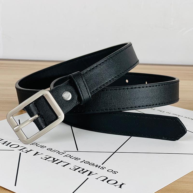 Simple Fashionable Womens Belt Metal Pin Buckle Outdoor Casual Belt Waist