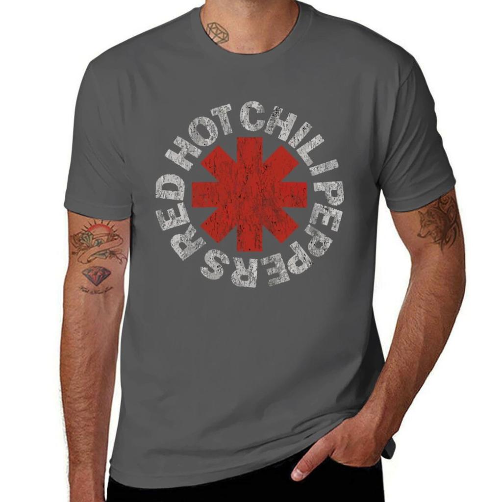 Red Hot Chill Peppers T-Shirt Blacks New Edition Fitted T Shirts for Men