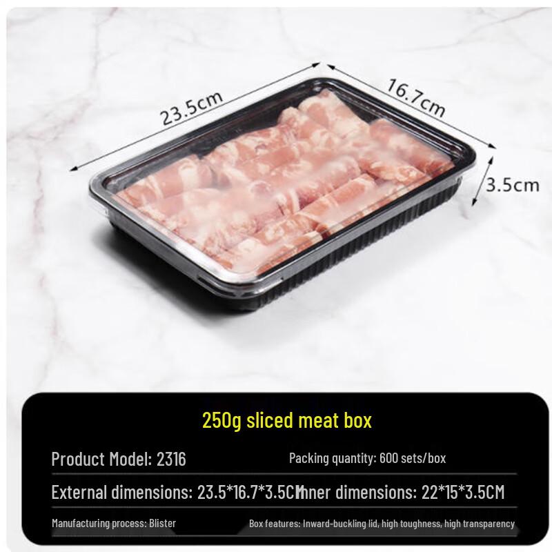 Rectangular Plastic Food Container with Lid
