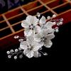 Pearl Rhinestone Flower Wedding Hair Clip Hair Accessories For Women Beaded Hairpin Hair Ornaments Jewelry Bridal Headpiece