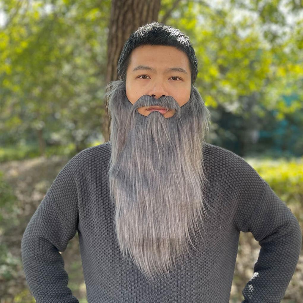 1PC Long Beard Costume Cosplay Fake Beard Mustaches for Adult Facial Hair Easter Masquerade Operas Fancy Dress Party Supplies