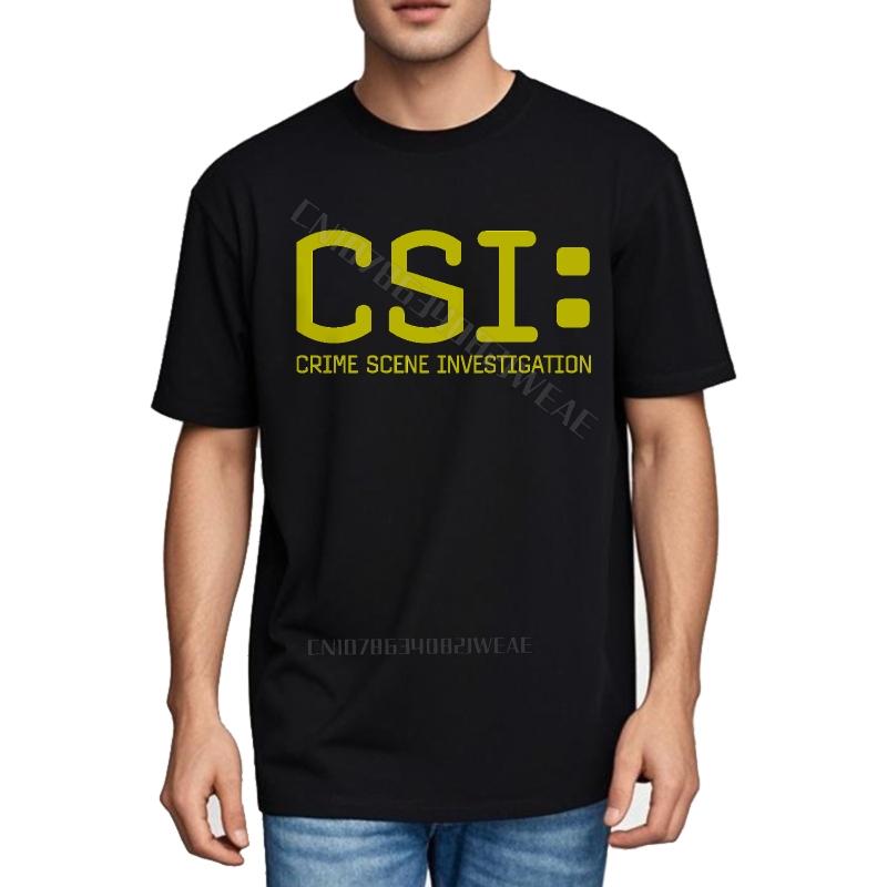 Funny tshirt Fashion Streetwear Tshirts Csi Crime Scene Investigation Print Summer Trendy Tshirt Hiphop Unisexs Tshirt Crew
