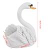 Floating Resin Simulation Swan Figurine Ornament Synthetic Resin Swan Statue Garden Decoration for Pool Pond Courtyard