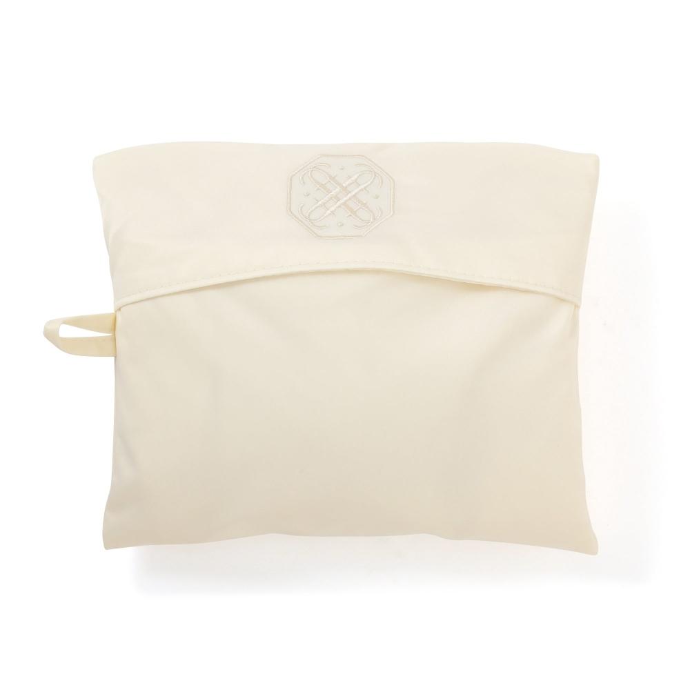 Franc Franc Japan Bicolor Satin CoMpression Organizer M Mint X Ivory