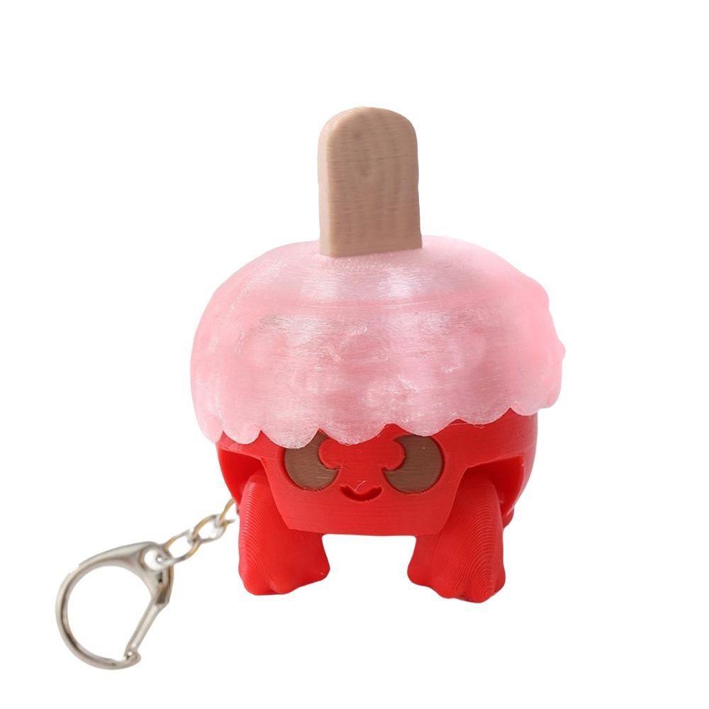 Funny Foods Clicker Key Chain Simulation Sensory Clicker Toys Fidget Clicker Kids Birthday Party