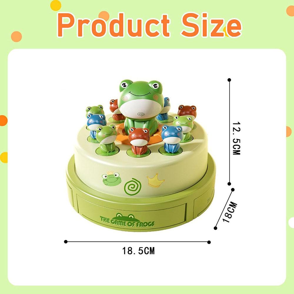 

Frog Game Bounce and Catch Toys Musical Rotate Frog Pop Up Board Game For Kids