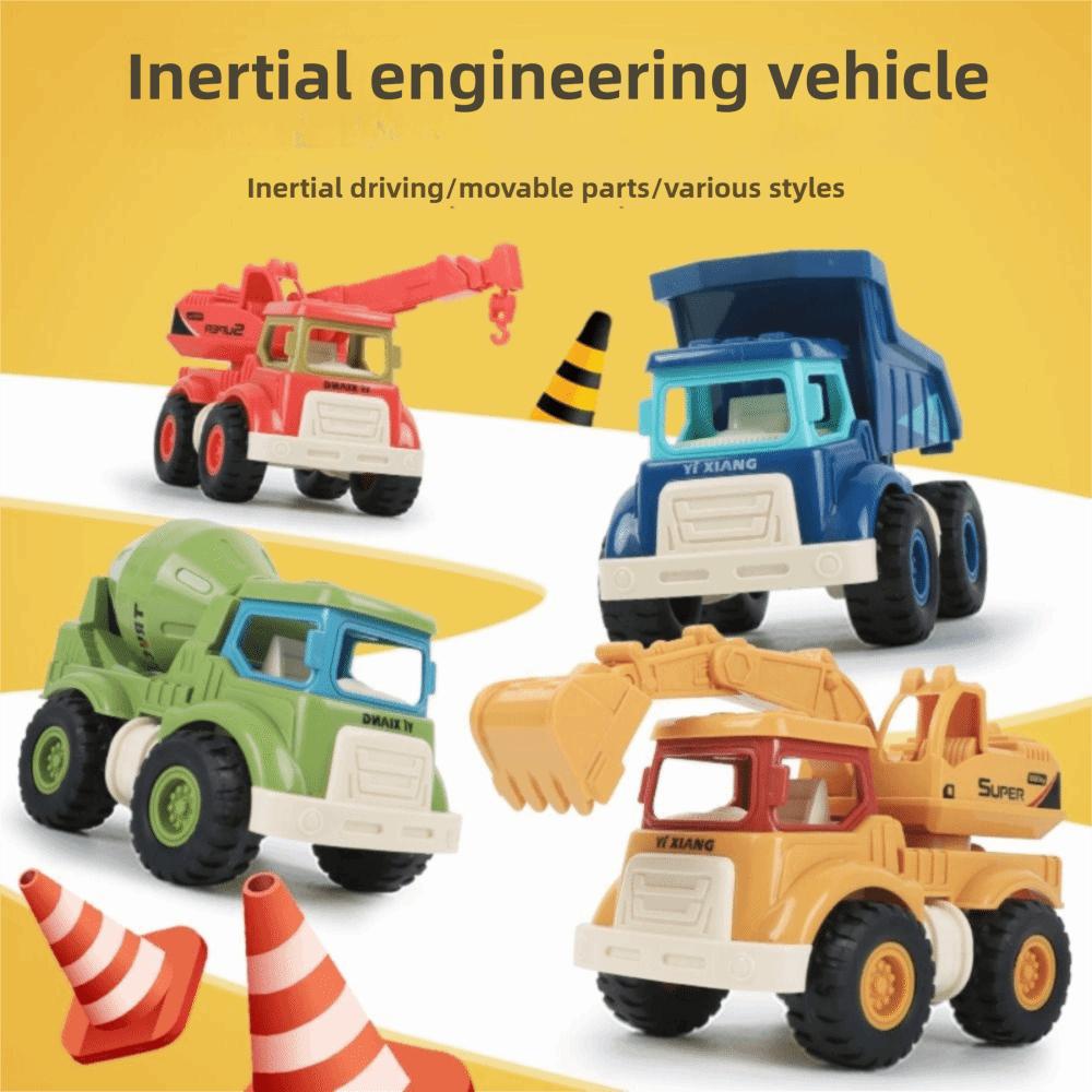 Inertial Driving Construction Trucks Multipurpose Function Excavator Toy Inertia Car Toy  Kids Play