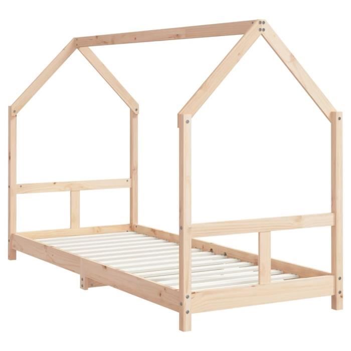VidaXL Bed Frames for Children 80x200 Cm Solid Pine Wood 835715