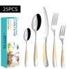 Stainless Steel Tableware Suit Steak Knife, Fork and Spoon 20/30 Pieces Suit Five Main Pieces Tableware