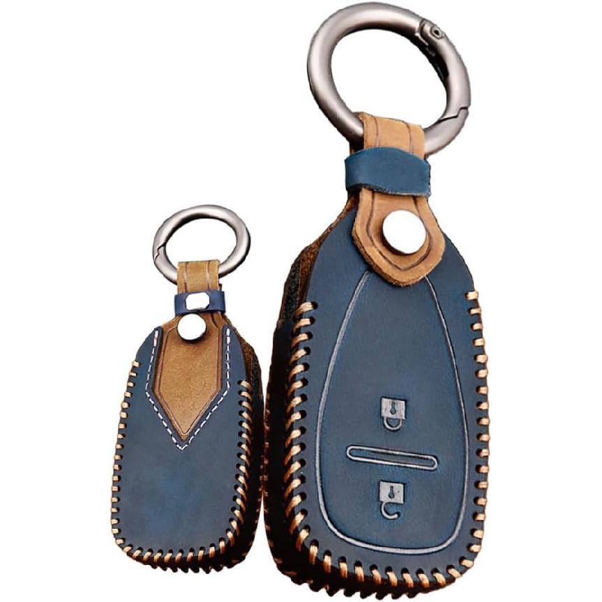 Smart Remote Key Fob Holder Fit for Chevrolet Chevy Equinox Camaro Genuine Leather Car Keycover 2/3/4/5 Buttons