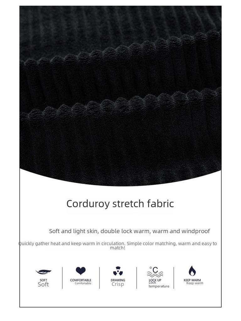 2024 Herren- & Damen-Verdickter Winddichter Cordmantel - Amerikanischer Retro, Herbst/Winter Stehkragen, Kältebeständig