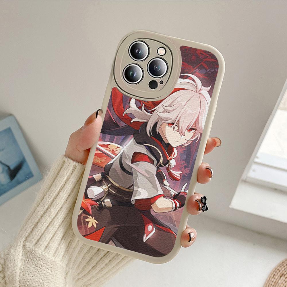 For Iphone Kazuha Genshin Impact Phone Case for Iphone 14 13 11 12 Pro MAX 13 12 MiNi 7 8 plus iphone 14 XS XR Lambskin Covers