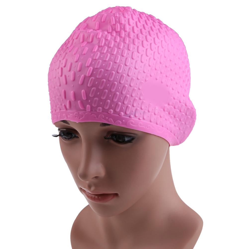 Silicone Swimming Cap Ear Protection Swimming Hat Waterproof Bathing Cap Sport Swim Cap for Long & Short Hair