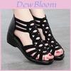 Included Soft Leather Sandals For Women Summer Breathable Casual Mom Shoes With Glitter Details