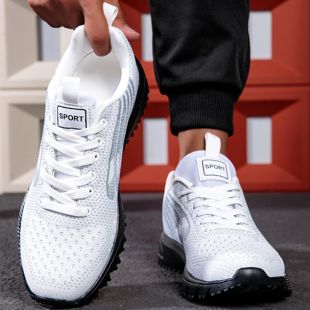 Yrzl Mens Athletic Shoes Lightweight Sports Sneakers For Comfortable Athletic Shoes Non Slip Outdoor Training Walking Footwear