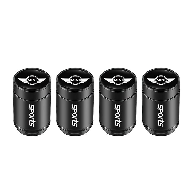 4Pcs Car Tire Valve Cover Aluminum Alloy Car Wheel Tire Valve Caps For MINI One Cooper R56 JCW Countryman Clubman Cabrio Paceman