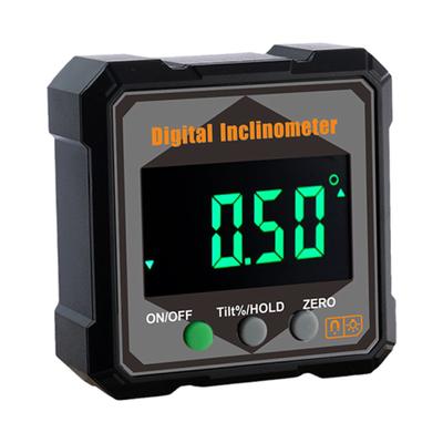 Electronic Cube Inclinometer LED Screen Table Saw Miter Protractor Anti-Slip Precision Level Box Woodworking Measuring Tool