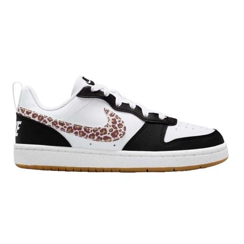 Nike Childrens/Kids Court Borough 2 Leopard Print Shoes