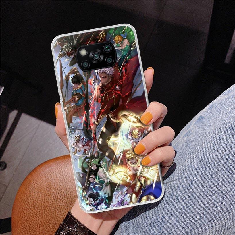 Fate Zero Stay Night Saber Phnoe Case for Xiaomi Poco X5 X6 X7 Pro X4 Gt F7 Ultra M8 M7 Redmi 15C 15 13C 13 12C 12 Unique Cover