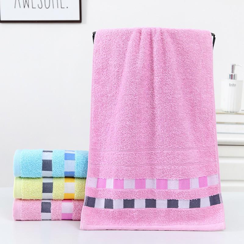 Embroidered Soft Cotton Face Towel - Thick, Absorbent, and Quick-Drying