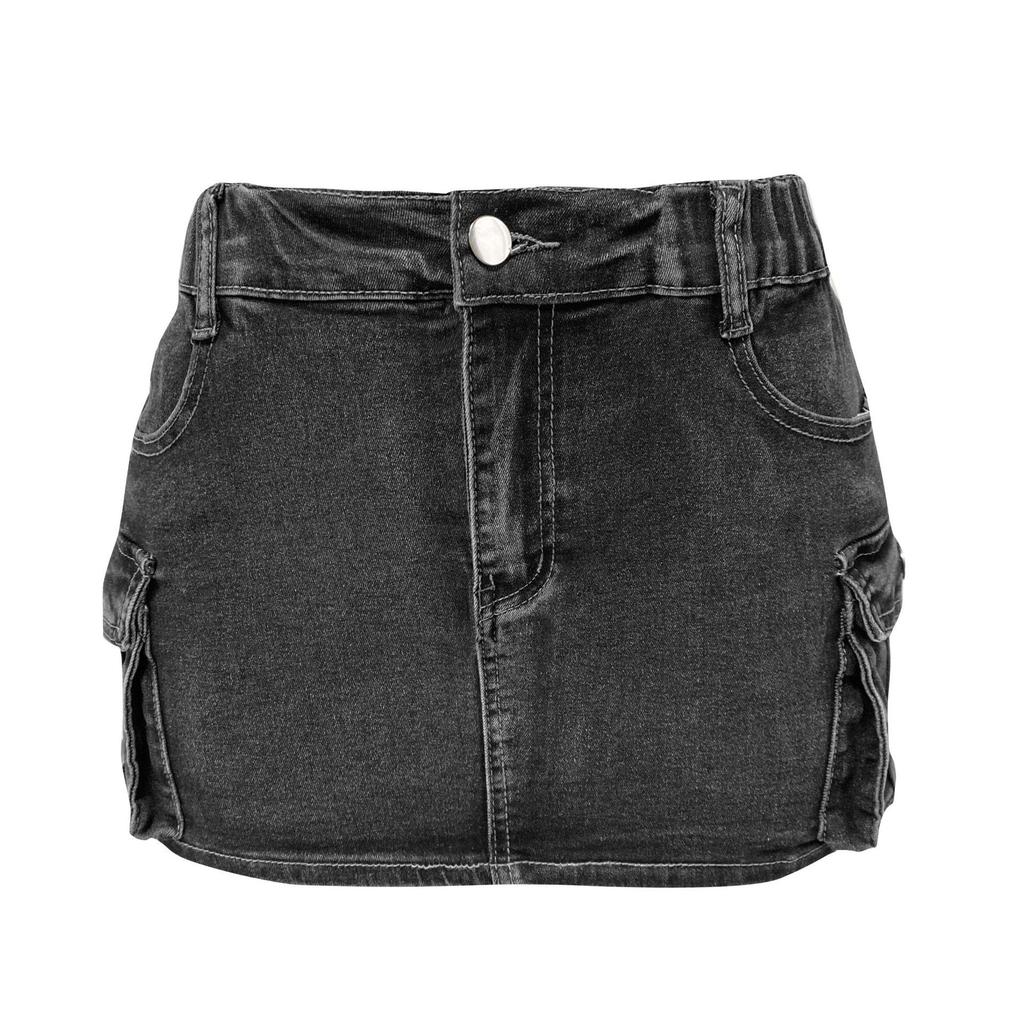 2025 Retro Elastic Slim Fit Women's Denim Workwear Skirt
