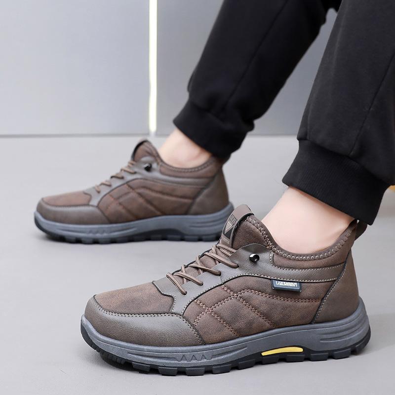 Men's Cotton Shoes for Winter  Outdoor Versatile Casual Warm Anti-slip Wear-resistant Free Shipping Men's Cotton